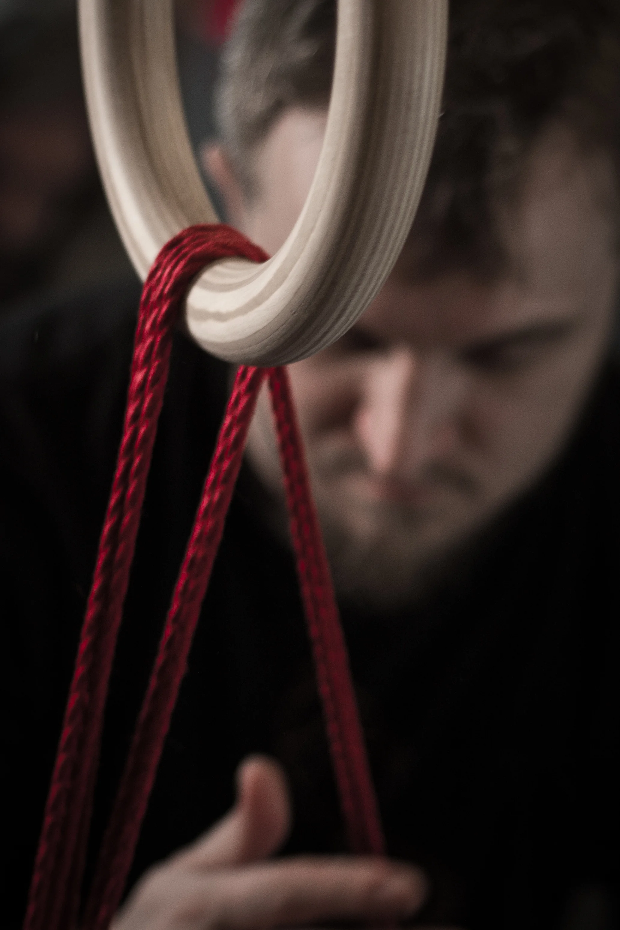 Détail de cordes rouges - Shooting